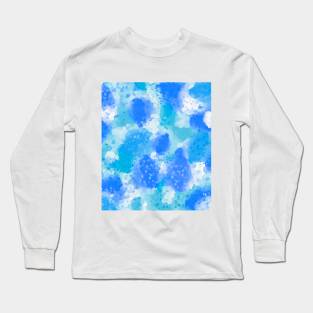 BLUE ABSTRACT ART Long Sleeve T-Shirt